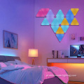 Triângulo Smart Bedroom Decoração Luzes do painel LED